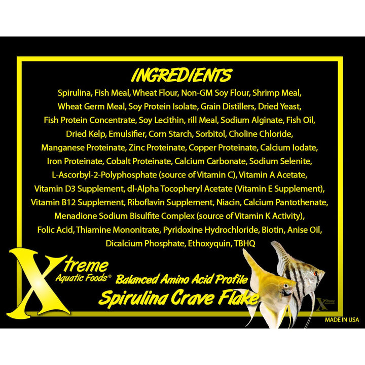 Xtreme Community Crave Flakes. Krill/Spirulina