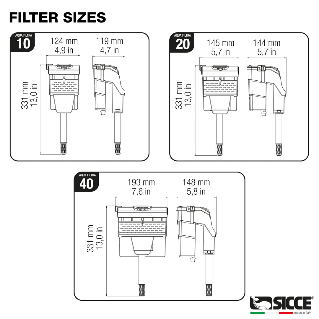 Aqua Filtra By Sicce PRE- ORDER
