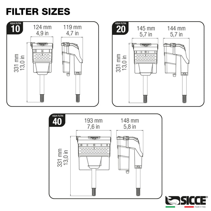 Aqua Filtra By Sicce PRE- ORDER