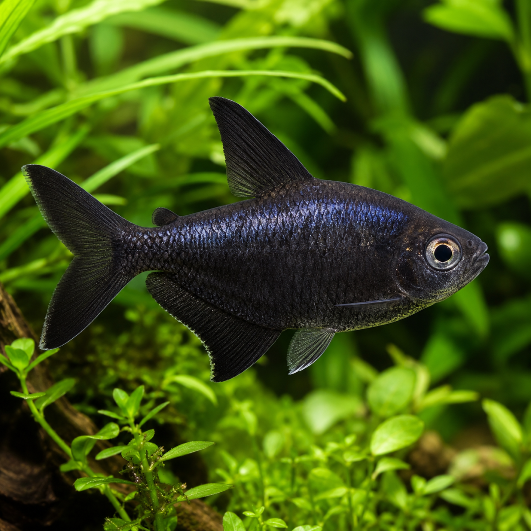 Black Phantom Tetra (Hyphessobrycon megalopterus) (Unsexed)