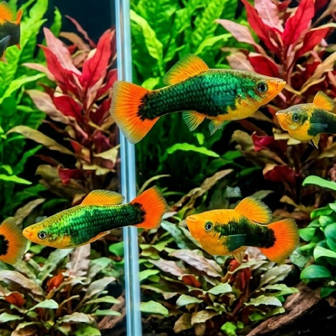 Fire Tuxedo Platy (Xiphophorus maculatus)