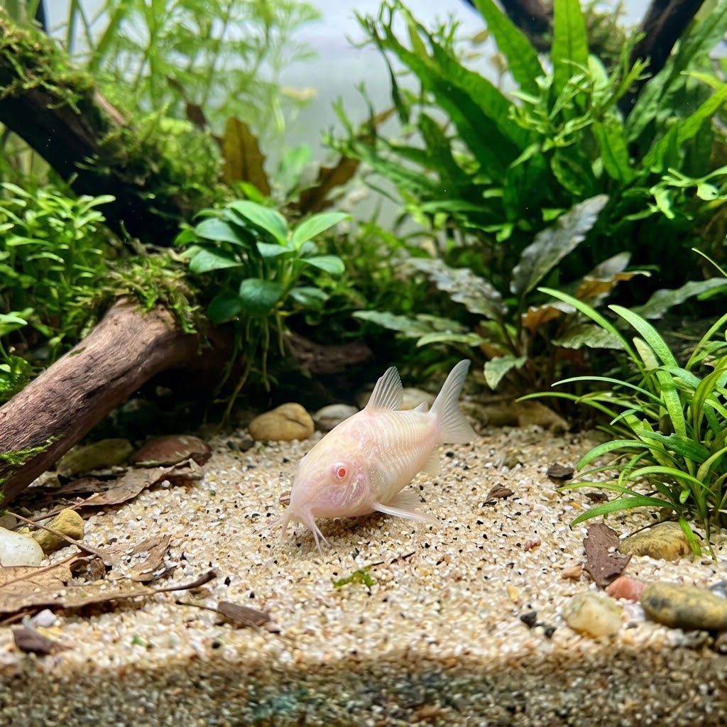 Albino Corydora (Corydoras aeneus var. albino) (Unsexed)